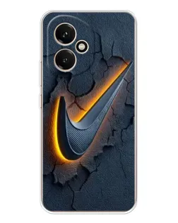 Чехол для Huawei Honor 400 с картинкой «Объемный логотип Найк»
