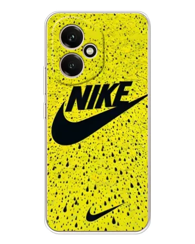 Чехол для Huawei Honor 400 с картинкой «Желтый текстурный Nike»