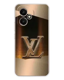 Чехол для Huawei Honor 400 с картинкой «LV — золотое сияние»