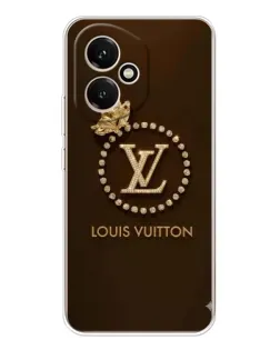 Чехол для Huawei Honor 400 с картинкой «LV — золотая печать»