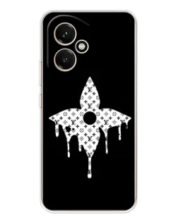 Чехол для Huawei Honor 400 с картинкой «Цветочная монограмма»