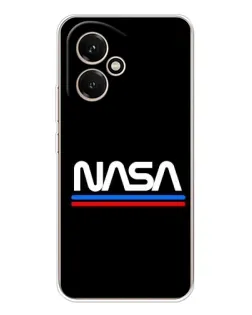 Чехол для Huawei Honor 400 с картинкой «NASA — классика Red Blue»