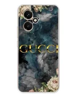 Чехол для Huawei Honor 400 с картинкой «Абстрактные цветы Gucci»
