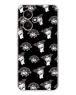 Чехол для Huawei Honor 400 с картинкой «Черный паттерн Kuromi»