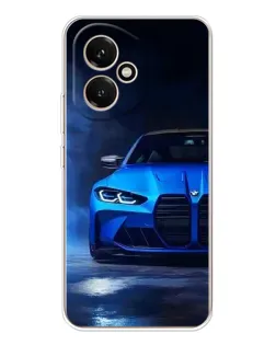 Чехол для Huawei Honor 400 с картинкой «Голубая BMW M4»