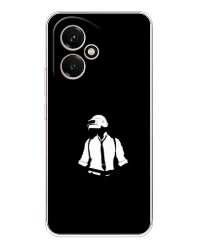 Чехол для Huawei Honor 400 с картинкой «PUBG — белый шлем»