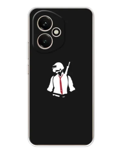 Чехол для Huawei Honor 400 с картинкой «PUBG — силуэт воина»
