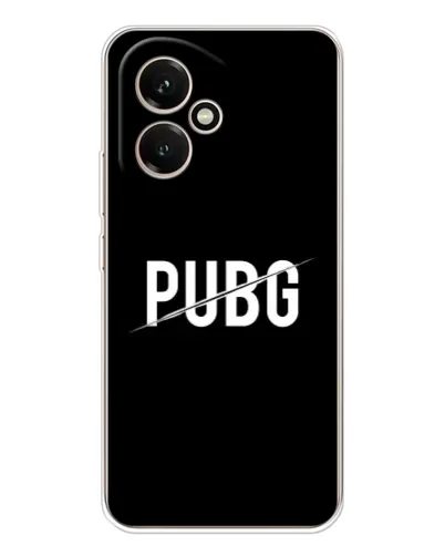 Чехол для Huawei Honor 400 с картинкой «PUBG — белый логотип»