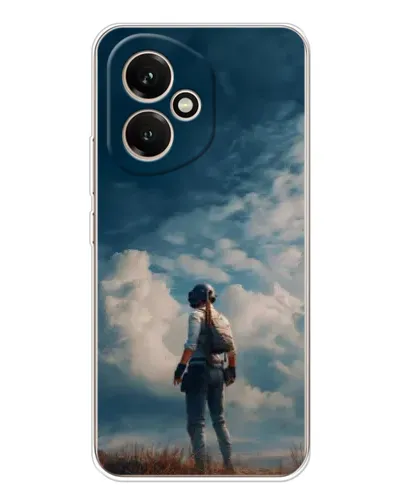 Чехол для Huawei Honor 400 с картинкой «Герой PUBG на скале»