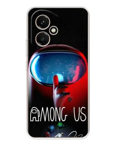 Чехол для Huawei Honor 400 с картинкой «Красный импостер — макро»