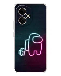 Чехол для Huawei Honor 400 с картинкой «Among Us неон-арт»