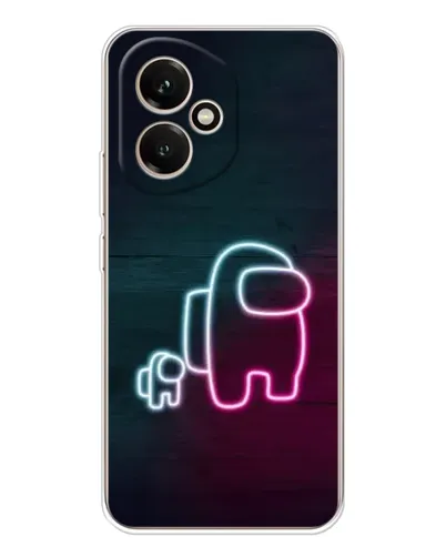 Чехол для Huawei Honor 400 с картинкой «Among Us неон-арт»