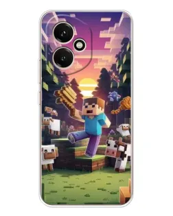 Чехол для Huawei Honor 400 с картинкой «Стив на ферме»
