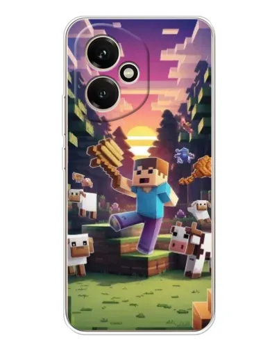 Чехол для Huawei Honor 400 с картинкой «Стив на ферме»