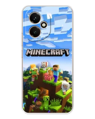 Чехол для Huawei Honor 400 с картинкой «Minecraft классический мир»