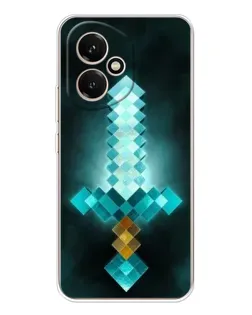 Чехол для Huawei Honor 400 с картинкой «Алмазный меч неон»