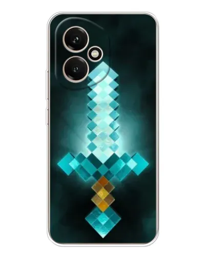Чехол для Huawei Honor 400 с картинкой «Алмазный меч неон»