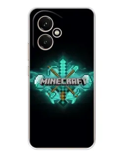 Чехол для Huawei Honor 400 с картинкой «Minecraft Diamond лого»
