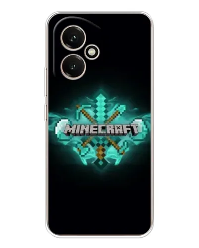 Чехол для Huawei Honor 400 с картинкой «Minecraft Diamond лого»