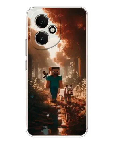 Чехол для Huawei Honor 400 с картинкой «Стив в лесу»