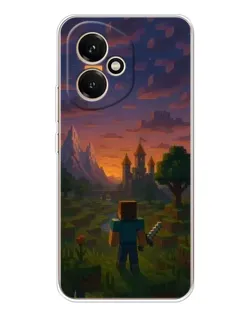 Чехол для Huawei Honor 400 с картинкой «Стив у башни»
