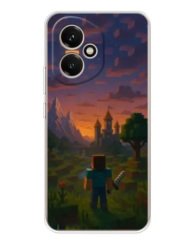 Чехол для Huawei Honor 400 с картинкой «Стив у башни»