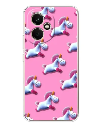 Чехол для Huawei Honor 400 с картинкой «Единороги на розовом»