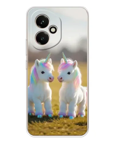 Чехол для Huawei Honor 400 с картинкой «Пара единорогов»