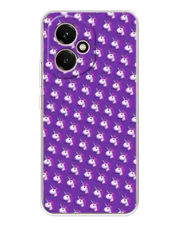 Чехол для Huawei Honor 400 с картинкой «Единороги на фиолетовом»
