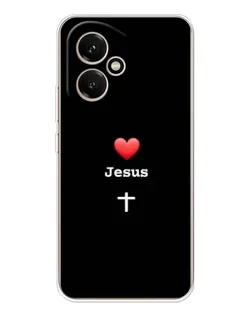 Чехол для Huawei Honor 400 с картинкой «Сердце - Jesus»
