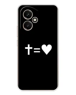 Чехол для Huawei Honor 400 с картинкой «Крест и Сердце»