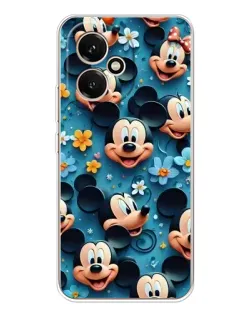 Чехол для Huawei Honor 400 с картинкой «Паттерн Микки и Минни»