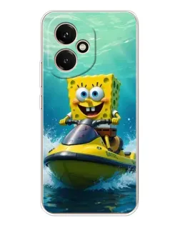 Чехол для Huawei Honor 400 с картинкой «Спанч Боб на гидроцикле»