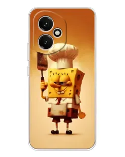 Чехол для Huawei Honor 400 с картинкой «Губка Боб повар»