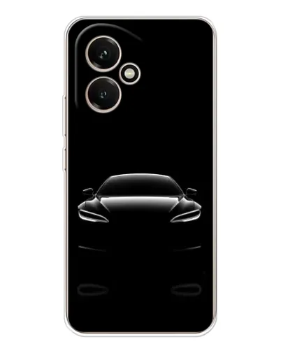 Чехол для Huawei Honor 400 с картинкой «Силуэт Tesla Night»