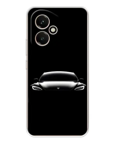 Чехол для Huawei Honor 400 с картинкой «Фары Tesla Night»