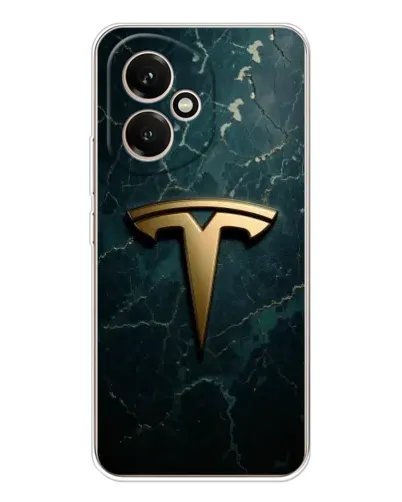 Чехол для Huawei Honor 400 с картинкой «Мраморная Tesla Gold»