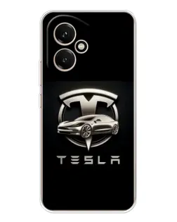 Чехол для Huawei Honor 400 с картинкой «Tesla — серебристое авто» Чехол для Huawei Honor 400 с картинкой «Tesla — серебристое авто»