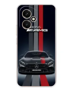 Чехол для Huawei Honor 400 с картинкой «Mercedes — белый карбон»