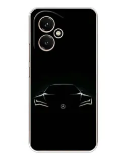 Чехол для Huawei Honor 400 с картинкой «Mercedes — силуэт авто»