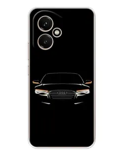 Чехол для Huawei Honor 400 с картинкой «Audi — ночной контур»