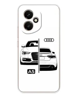Чехол для Huawei Honor 400 с картинкой «Audi — контрастный дизайн»