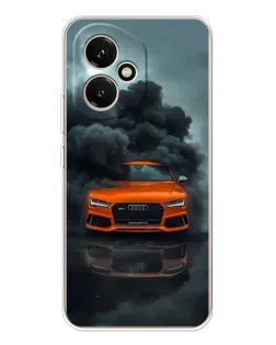 Чехол для Huawei Honor 400 с картинкой «Audi в облаках дыма»