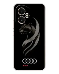 Чехол для Huawei Honor 400 с картинкой «Графика — пантера и Audi»