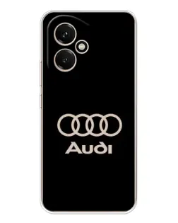 Чехол для Huawei Honor 400 с картинкой «Audi — золотой логотип»