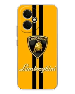 Чехол для Huawei Honor 400 с картинкой «Lamborghini Stripe желтый»