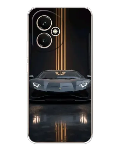 Чехол для Huawei Honor 400 с картинкой «Lamborghini золотые линии»