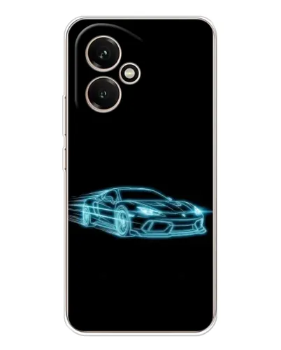 Чехол для Huawei Honor 400 с картинкой «Неоновый контур Lamborghini»