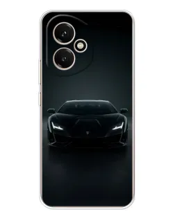 Чехол для Huawei Honor 400 с картинкой «Черный Lamborghini Aventador»