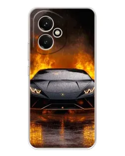 Чехол для Huawei Honor 400 с картинкой «Lamborghini в огне»